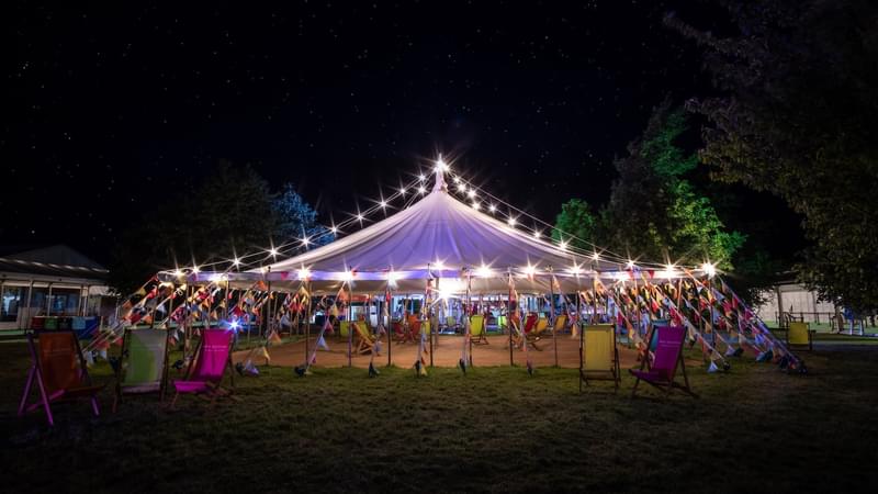 Night on site day 6 at Hay Festival 2022 credit Adam Tatton Reid 3